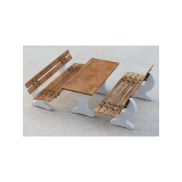 Set: 2 banken en tafel "Mooi uitzicht 1".