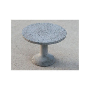 Ronde beton tafel grijze voet