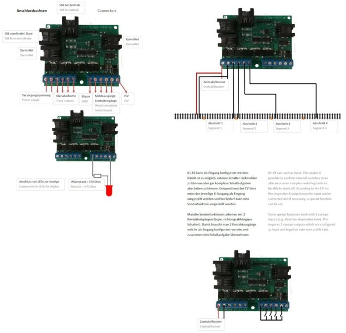 MD 7001 RBM Terug en bezetmelder voor loconet, S88, XpressNet. - Afbeelding 2