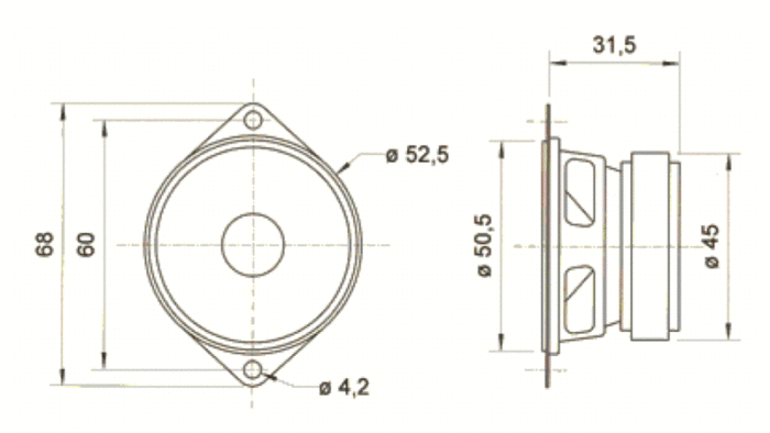 ESU 50337 Luidspreker v. LokSoundXL 50 mm. Visaton FRS 5 - Afbeelding 2