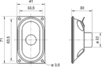 ESU 50336 Luidspreker v. LokSoundXL 30 x 70 mm. Visaton - Afbeelding 2