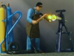 MEF P10243S H0 Handwerker met toebehoren - Afbeelding 2