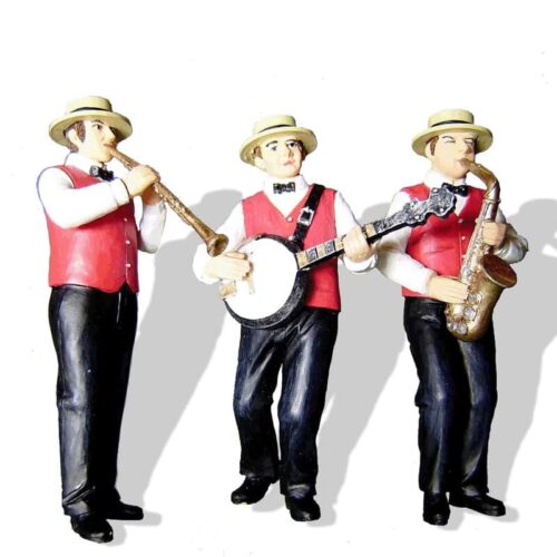 Set van 3 Dixieland Band leden