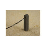 Miniaturbeton 02-068-011 G Vierkante paal met ronde bovenkant met ketting verleng set 50 cm - Afbeelding 2