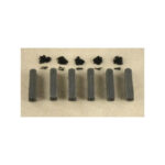Miniaturbeton 02-068-011 G Vierkante paal met ronde bovenkant met ketting verleng set 50 cm