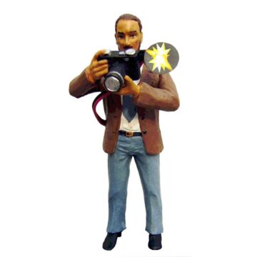 Fotograaf met ingebouwde LED-flitser