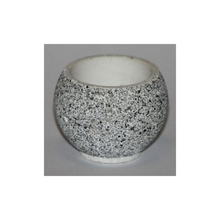 Plantenbak bolvorm wit