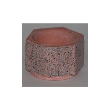 Plantenbak zeshoek rood