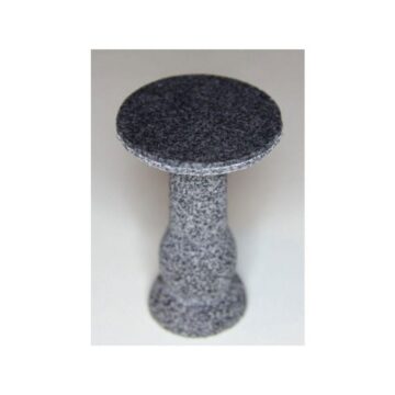 Ronde bartafel graniet grijs