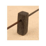 Miniaturbeton 02-081-011 G Laag hekwerk gemaakt met ronde reling en basalt palen - Afbeelding 4