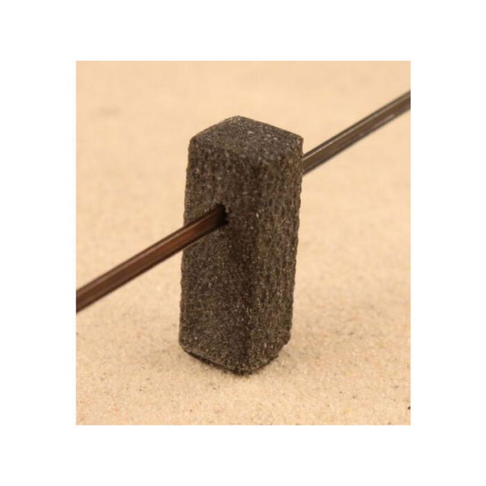 Miniaturbeton 02-081-011 G Laag hekwerk gemaakt met ronde reling en basalt palen - Afbeelding 4