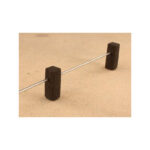 Miniaturbeton 02-082-011 G Laag hekwerk gemaakt met ronde reling en basalt palen - Afbeelding 4