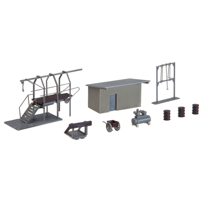 Faller 120139 H0 Compressorhuis met vlampijpreiniger stellage - Afbeelding 2