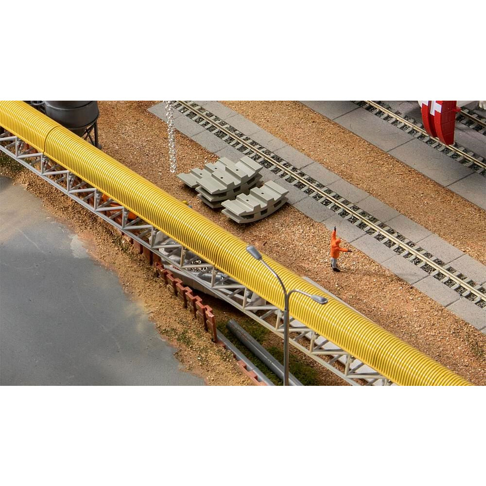 Faller-productnummer-FA130165-min.jpg H0 TRANSPORTBAND MET AFDEKKAP (10/22) * - Afbeelding 1