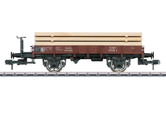 Marklin 058316 Lageboordwagen beladen met hout spoor 1 - Afbeelding 2