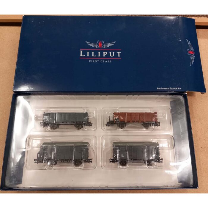 Liliput L230106 NS goederenwagenset 4-delig tijdperk III - Afbeelding 6