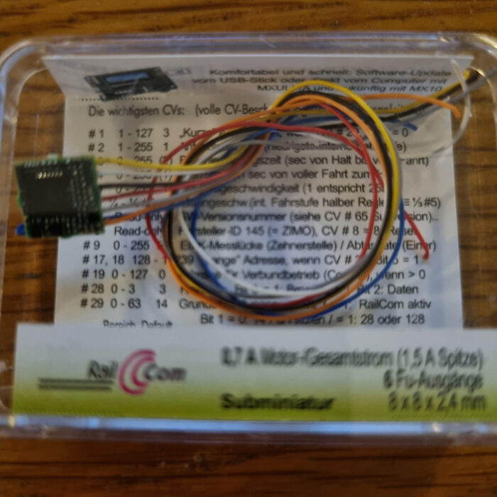 Zimo MX616 Locdecoder met losse draden DCC/MM (N) - Afbeelding 1