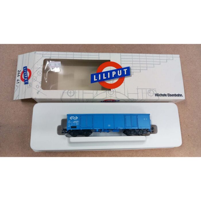 Liliput 24441 H0 Open goederenwagen NS type Eanos, blauw - Afbeelding 3