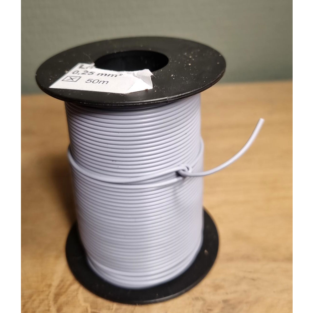 BBO-L125-5009 Beli Beco L125-5009 Grijs kabel 1-aderig kabel 50M - Afbeelding 1