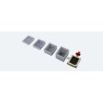 ESU 50352 N Luidspreker 10 mm x 12 mm x 3,5 mm, rechthoekig, 6 ohm, met geluidskapsel